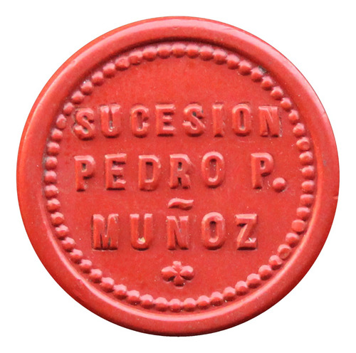 ¬¬ Ficha Chilena Minera / Sucesión Pedro P. Muñoz 5c Zp