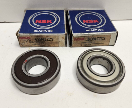 Lot Of 2 New Old Stock! Nsk 20mm Id X 46mm Od Ball Beari Ccm