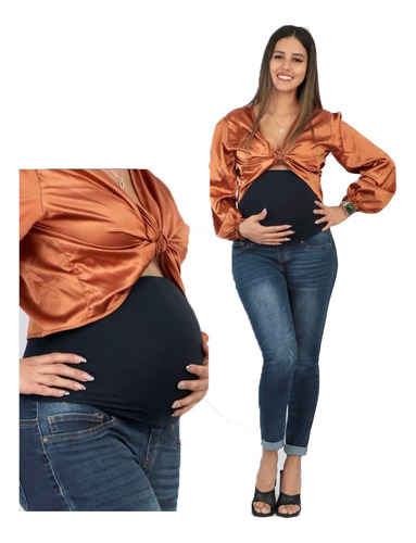 Pantalón Mezclilla De Maternidad Ropa De Maternidad  001
