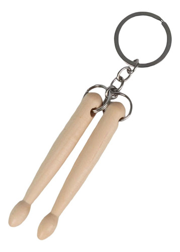 6 X 2-6pack Drumstick Keychain Wood Keychain Gadget 6 Pcs