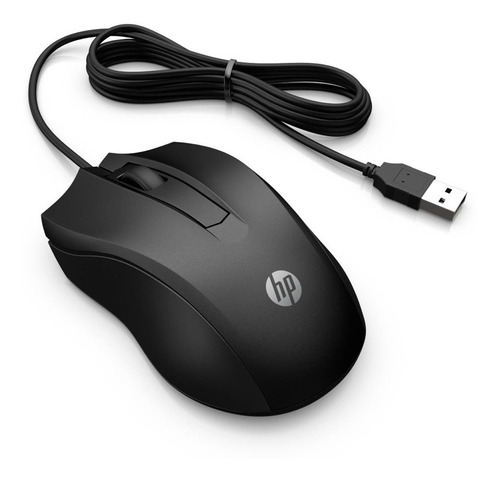 Mouse Alámbrico Hp Wired 100 1.600 Dpi