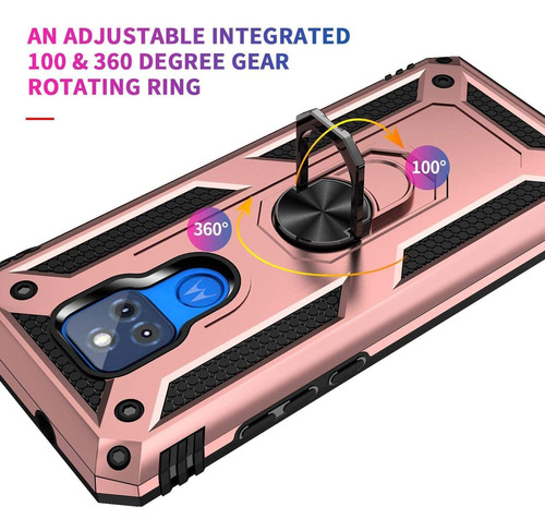 Funda Protectora Para Motorola E7 Normal + Cristal 21d