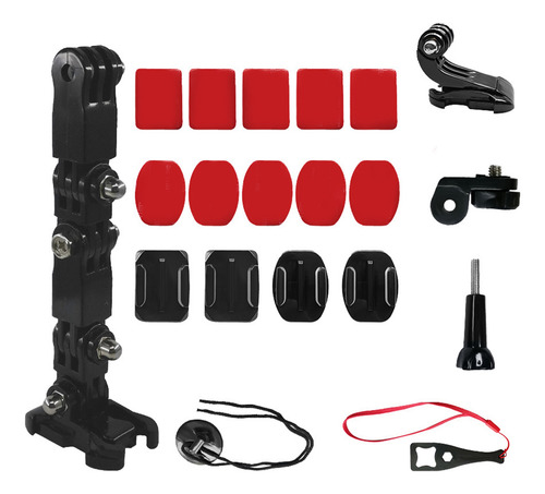 Brazo Adhesivo Curvo Con Soporte Para Barbilla Para Gopro H