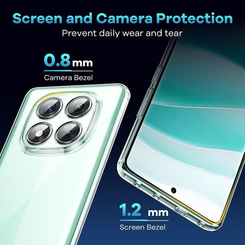 Funda Silicona Suave Para Poco X7 5g+hidrogel Mica Transparente Redmi Note 14 Pro 5g/xiaomi Poco X7 5g