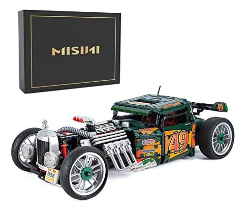 Misini 10509 Hot Rod 1949 Juego De Bloques De Construcción D