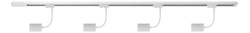 Kit Riel 2 M Para Sobreponer Con Spots Dirigibles Tl-5155 Estructura Blanco