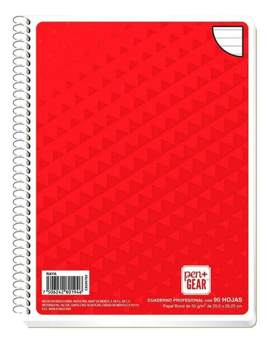 Cuaderno Profesional Raya 90 Hojas Varios Modelos 1 Pza