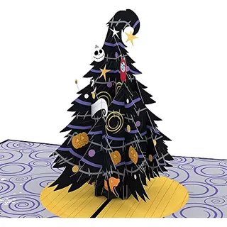 Disney Tim Burton&#39;s Christmas Tree Pop Up Card, 5x7...