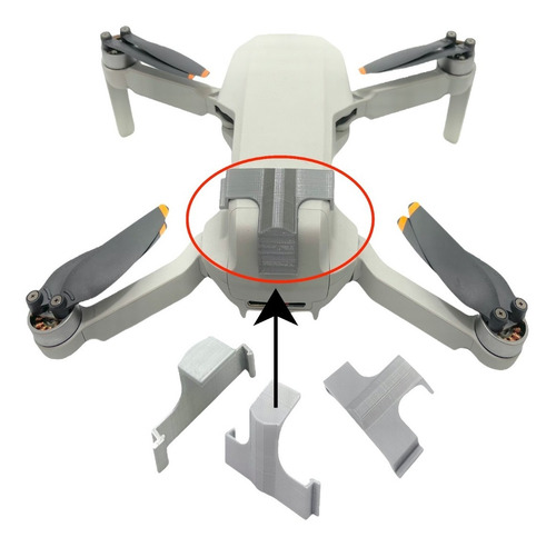 Imagen 1 de 7 de Seguro Tapa Batería Para Dji Mavic Mini Y Mini 2