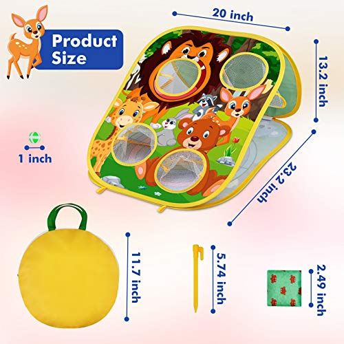 Animal Bean Bag Toss Game Toy Juego De Lanzamiento Al A...
