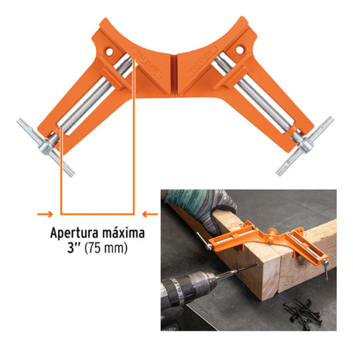Kit Prensa Esquinera 4 Unidades Escuadra Rapida Truper