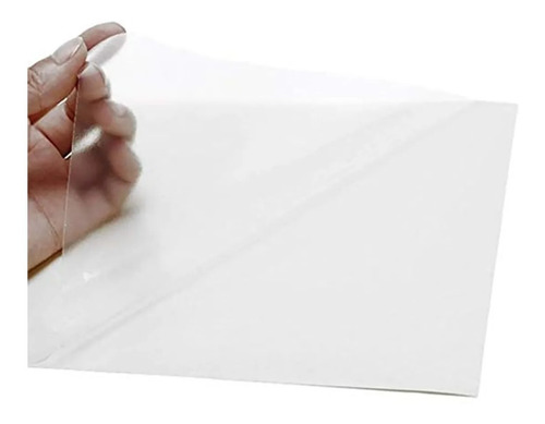 Papel Adhesivo Transparente Mylar Carta Impresión Láser 10h