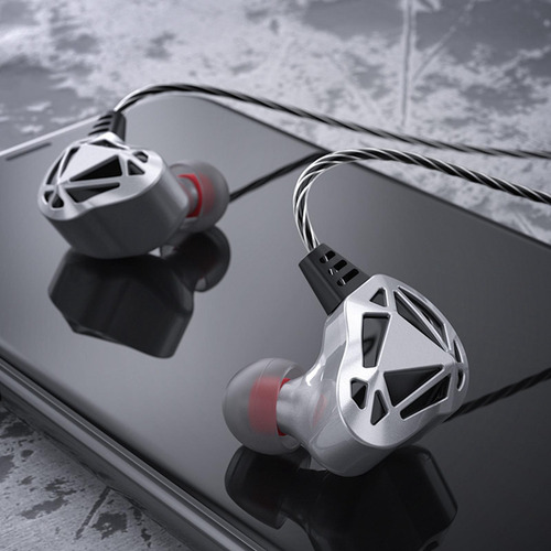 Auriculares Con Cable Aislamiento De Ruido De 3,5 Mm Gris