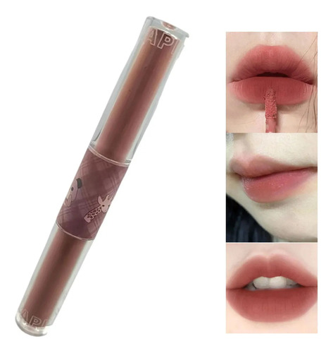 Tinte Labial Brillo Labial Brillo De Labios Mate De Doble Ca