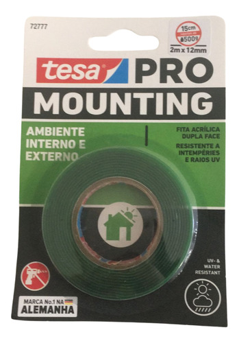 Fita Dupla Face Pro Mounting Tesa 12mm X 2m Original Alemã