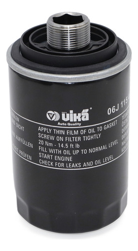 Filtro Aceite Vw Golf Jetta A6 Bora Vento Audi 1.8 2.0 Vika