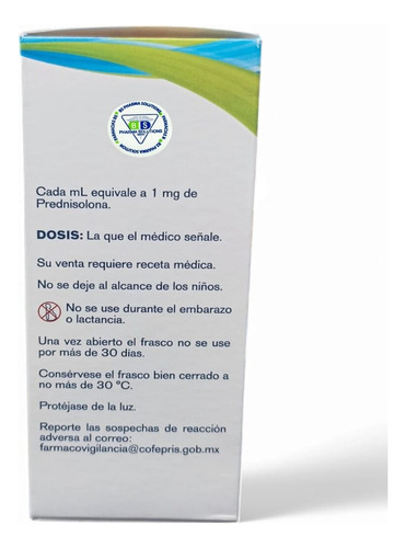 Nisolver Prednisolona Solución 1 Mg/1ml Fco C/100 Ml Maver