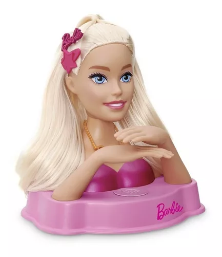 Brinque De Salão De Beleza Com Barbie E Cartela De Maquiagem