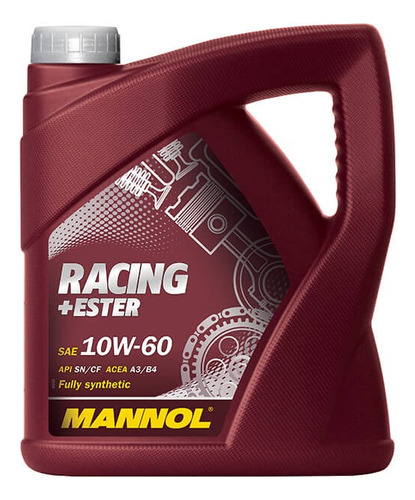 Aceite 10w60 Mannol Racing + Ester Full Synthetic 4lts