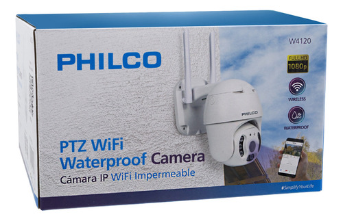 Cámara De Seguridad Philco 1080p Wifi  App V380