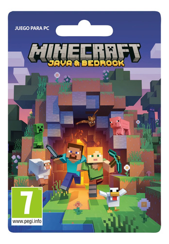 Minecraft: Java & Bedrock Edition - Código Digital Para Pc
