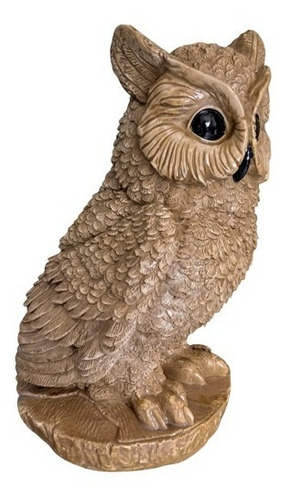Estatueta De Coruja Para Sala E Escritório Prateleira Nincho