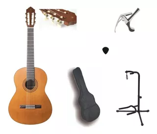 Paquete De Guitarra Acustica Yamaha C40 Todo Incluido