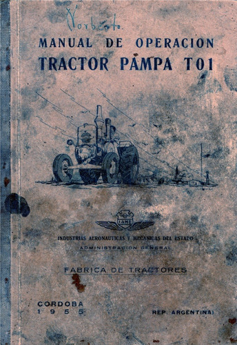 Manual De Operación Tractor Pampa T01