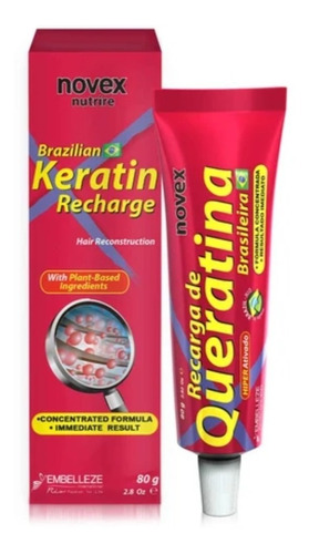 Keratina Brasileña Concentrada Novex Fortalece Cabello X 2u