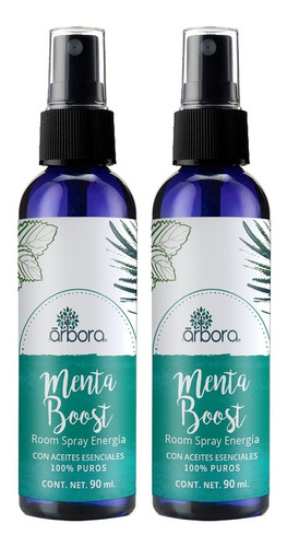 2 Sprays Aromaterapia Aceite Menta Refrescante Adiós Estrés!