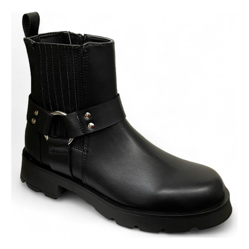 Botas De Lluvia Mujer Salamandra Negro Suela Chunky