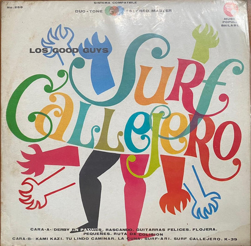Disco Lp - Los Good Guys / Surf Callejero. Album (1967)