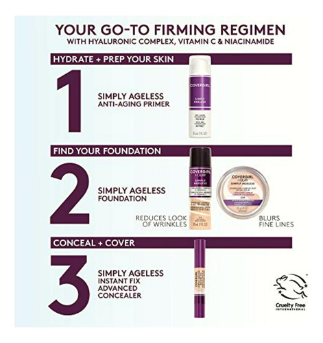 Covergirl Simply Ageless 3-in-1 Liquid Foundation, Soft