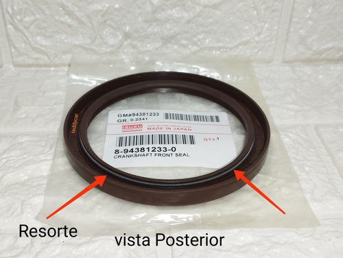 Estopera Cigueñal Trasera Luv-dmax Motor 3.5 05/08 Vitón