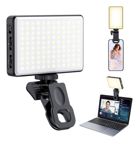 120 Led Teléfono Luz Luz Selfie Recargable Clip Luz De Vídeo