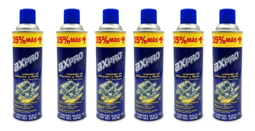 Carbuclean Limpia Carburador 540ml Axpro 6 Pz Carbuclean