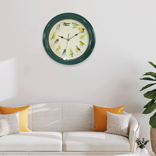 Xt Reloj De Pared Con Pájaro Cantor, Reloj De Pared Con
