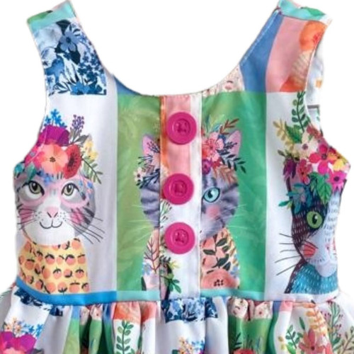Imagem 3 de 4 de Vestido Infantil Verão Rodado Menina Mini Diva Princesa
