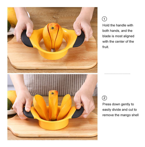 Cortador Y Divisor De Mango Con Hoja De Acero Inoxidable