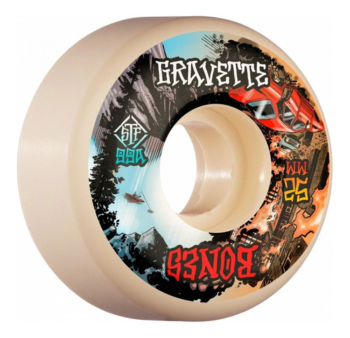 Ruedas De Skate Bones Gravette Heaven Hell