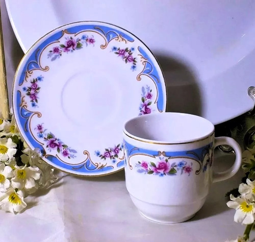 Taza Vintage De Café Porcelana China 120cc Linda