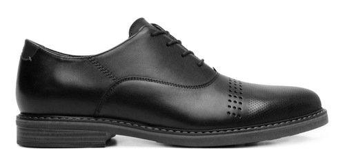 Zapato Vestir Piel Negro Oxford Hombre Flexi 404608 Gnv®