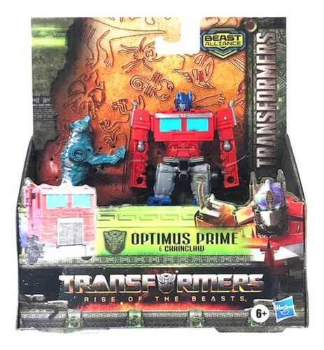 Transformers Optimus Prime Y Chainclaw Beast Alliance Hasbro