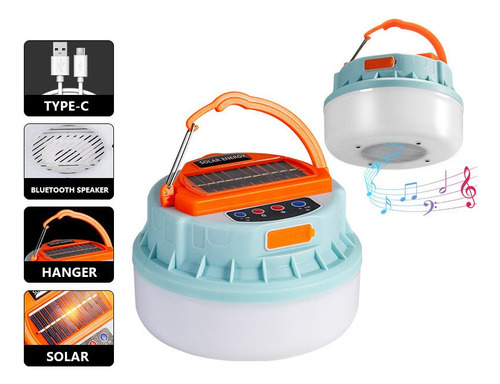 Bombilla De Luz Led Solar Bombilla De Iluminación Recargable