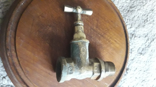 Llave De Corte Y Paso De Agua De Bronce