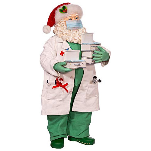 Figura Miniatura De Santa Doctor Uniforme De Cirujano D...