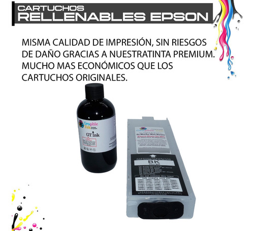 Cartucho Permanente Rellenable Compatible Epson Wf M5799