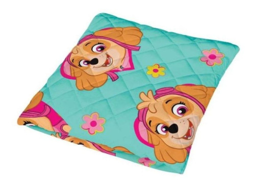 Colcha Almofada Infantil Lepper 100x145cm Decorativa Quarto Cor Patrulha Canina Skye