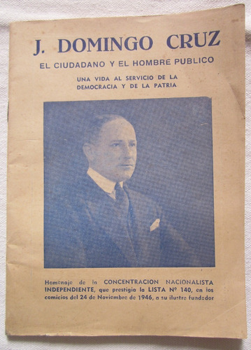 Antiguo Libro Partido Nacional J Domindo Cruz Lista 140