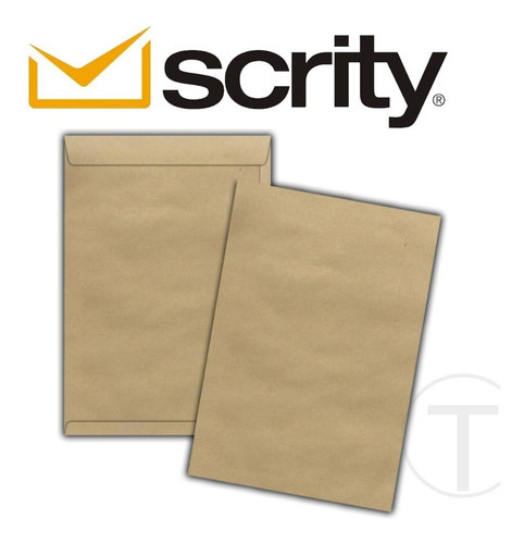 Envelope Nº 32 Kraft Natural Folha A4 22x32 com 80grs/m² - 250 Unidades Scrity Premium